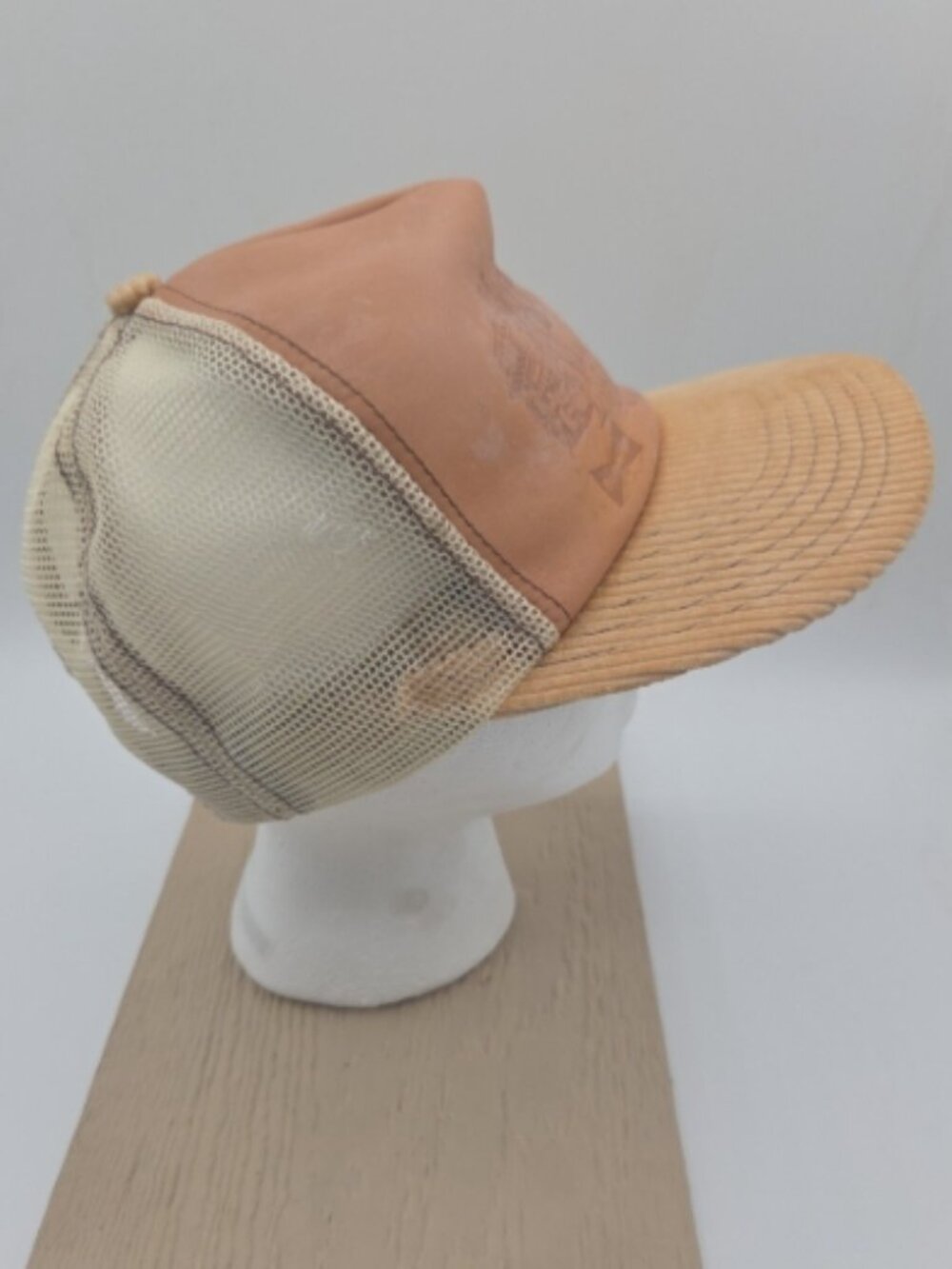 Vintage Budweiser Clydesdales Leather & Corduroy Trucker Hat Cap - Picture 3 of 7